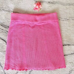 💕Asos Pink Knit Skirt SZ M/L (10)